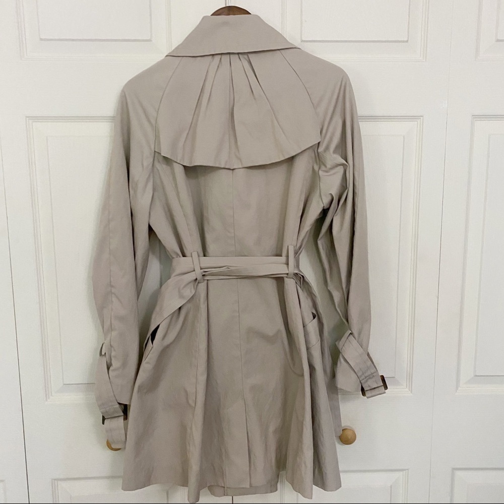 Pendleton Khaki Double Breasted Belted Trench Coat - image 8